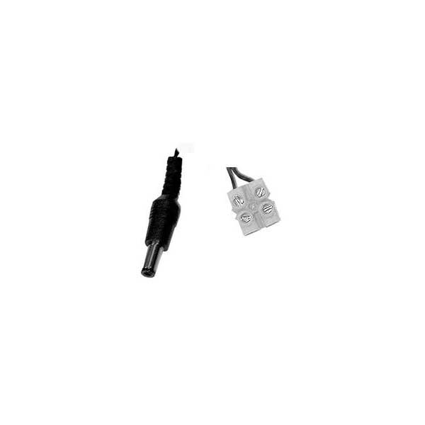 DC Power Adapter - 2.1mm Plug w/ 12" Cable to Screw Terminal Block