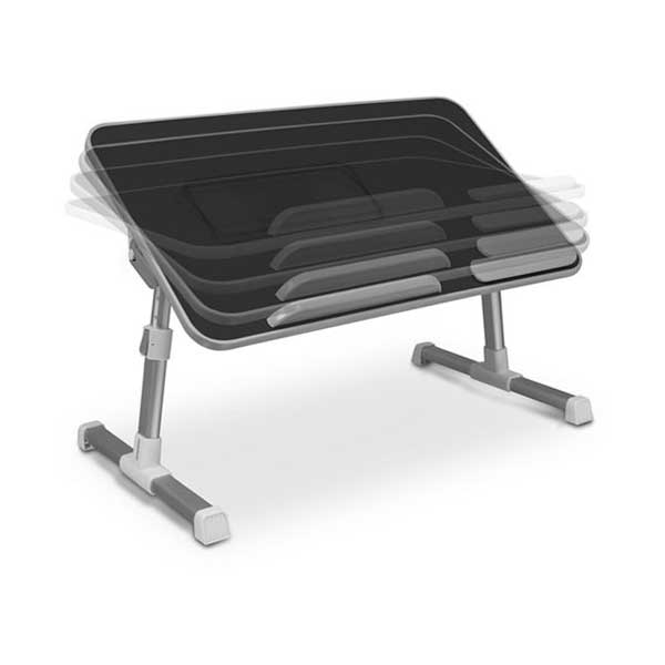 Aluratek ACT01FB Black Adjustable Ergonomic Laptop Cooling Table with Fan