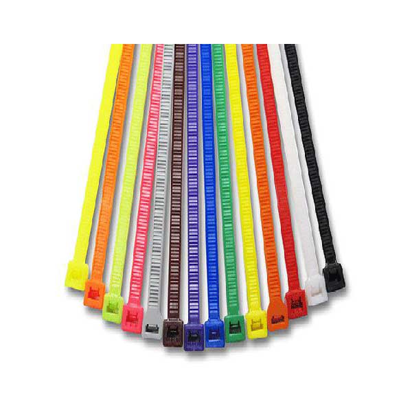 11" Nylon Cable Ties - Assorted Colors / 100 Pack