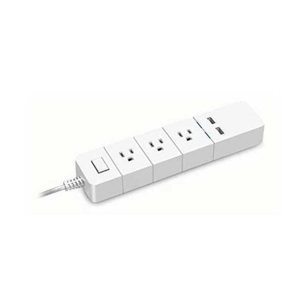 eco4life ECO4LIFE ASHPS05F SmartHome WIFI 3-Port Power Strip with USB Charging Default Title
