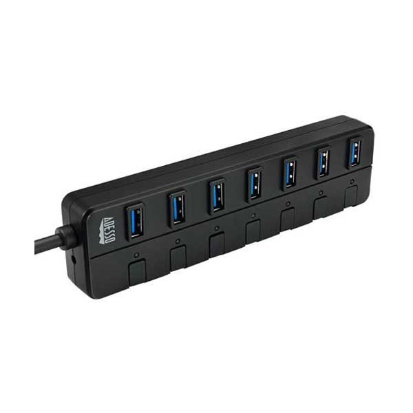 Adesso Adesso AUH-3070P 7-Port USB 3.0 Hub with Individual Power Switch & Power Adapter Default Title
