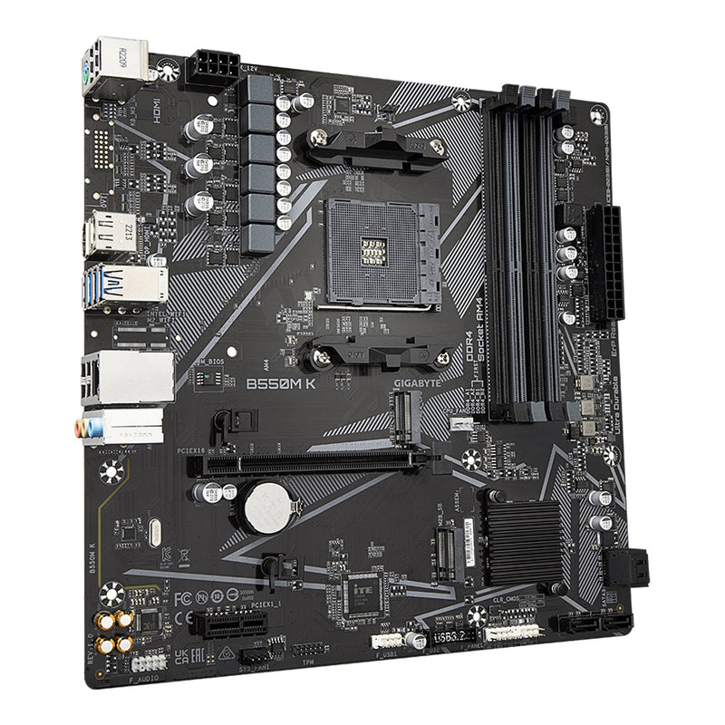 Gigabyte B550M K AMD AM4 B550 Ultra Durable Motherboard