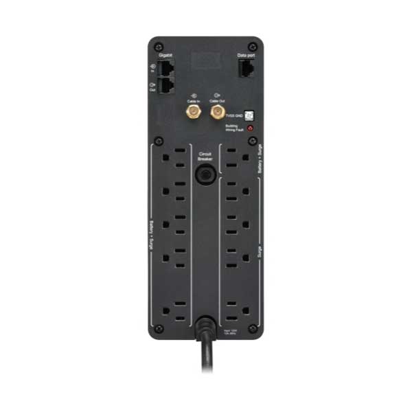 APC BR1500MS2 Back UPS PRO BR 1500VA with LCD Interface and 10-Outlets 2-Port USB Charging