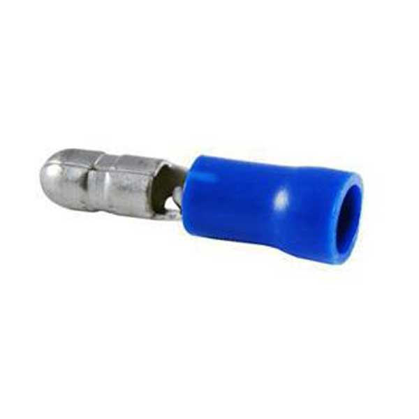 Blue Vinyl Insulated Bullet Plug 16-14 AWG 8pc