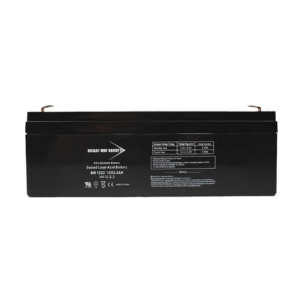 Bright Way Group Bright Way Group BW 1222 12V 2.3Ah Rechargeable Sealed Lead Acid Battery with F1 Terminals Default Title
