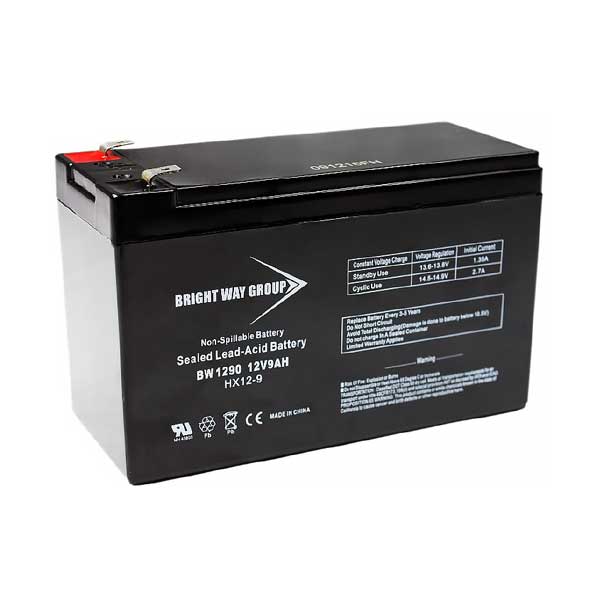 Bright Way Group Bright Way Group BW 1290 F2 12V 9Ah Rechargeable Sealed Lead Acid Battery with F2 Terminals Default Title
