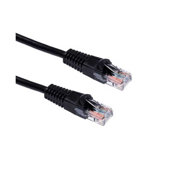 SR Components Cat6 Network Patch Cable with Boots, Black, 1FT, 6 Pack Default Title
