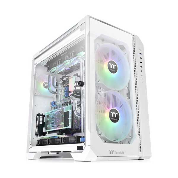 Thermaltake CA-1Q6-00M6WN-00 View 51 Tempered Glass Snow ARGB Edition Full Tower Computer Case