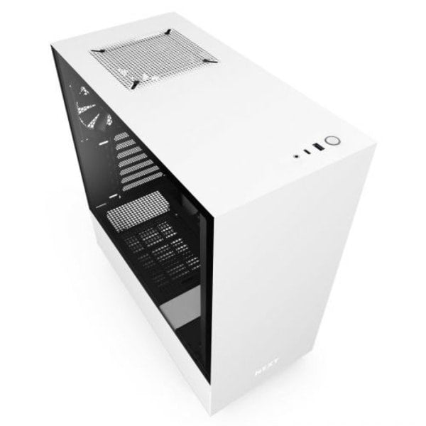 NZXT NZXT H510 Matte White Mid Tower ATX Gaming Computer Case Default Title
