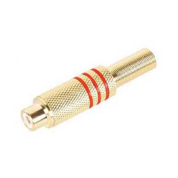 Gold-Plated RCA Jack - Red