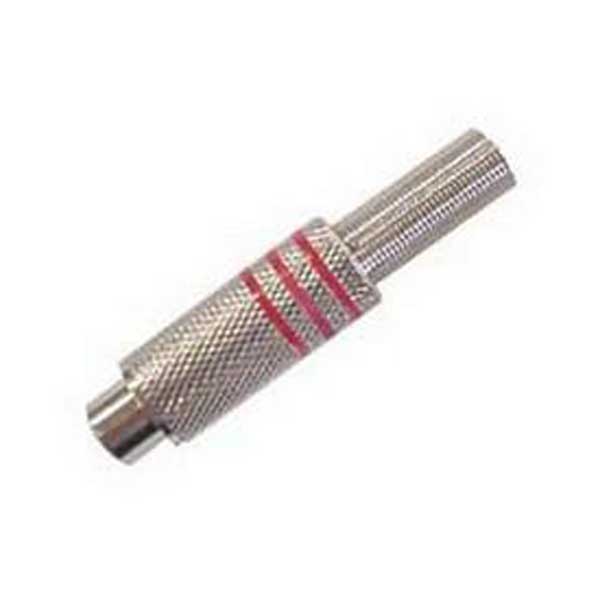 Nickel Plated RCA Jack (Red)