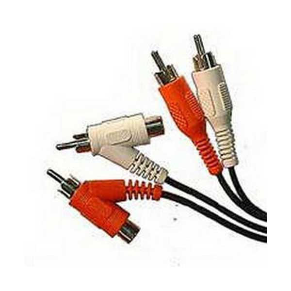 RCA Shielded Stereo Piggyback Jumper Cable - 6'