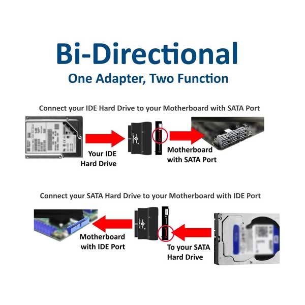 Vantec CB-IS200 Bi-Directional IDE to SATA or SATA to IDE Converter