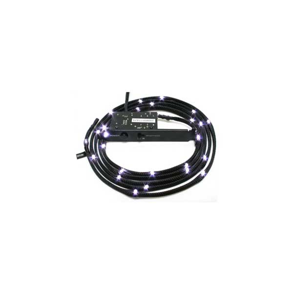 NZXT CB-LED20-WT Internal Sleeved 2 Meter LED Lighting Kit (White)