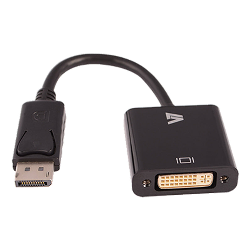 V7 CBLDPDVI-1E 1080p FHD DisplayPort 1.2 Male to DVI-I Female Adapter