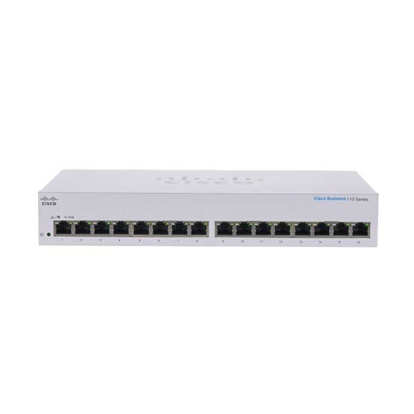 Cisco Cisco CBS110-16T-NA 16-Port Business 110 Series Unmanaged Desktop Switch Default Title
