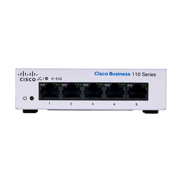 Cisco Business CBS110-5T-D 5-Port Gigabit Desktop Switch