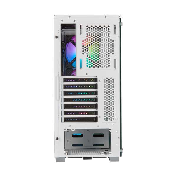 CORSAIR CC-9011174-WW White iCUE 220T RGB Airflow Tempered Glass Mid-Tower Smart Case