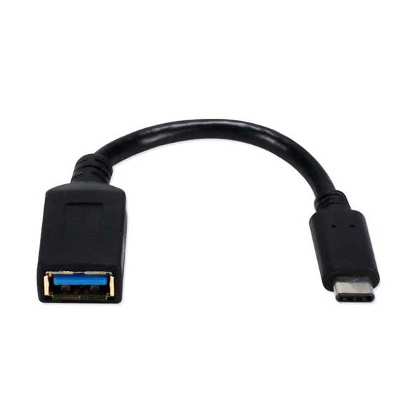 QVS CC2231MF 6" USB-C Male to USB-A Female SuperSpeed 5Gbps 60-Watts Conversion Adapter
