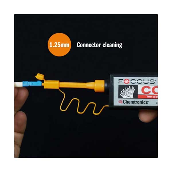 Chemtronics CCT-125 1.25mm FOCCUS CCT Clear Cleaning Tool for MU and LC Connectors
