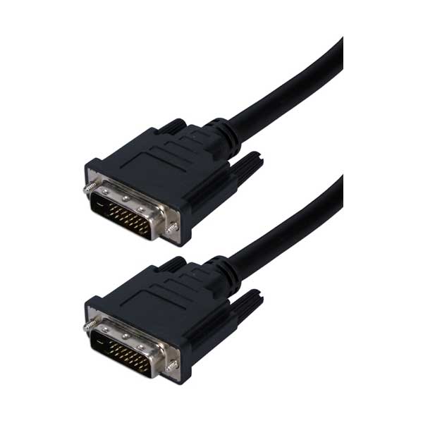 QVS QVS CFDD-D15 15ft Premium DVI Male to Male Digital Flat Panel Cable Default Title
