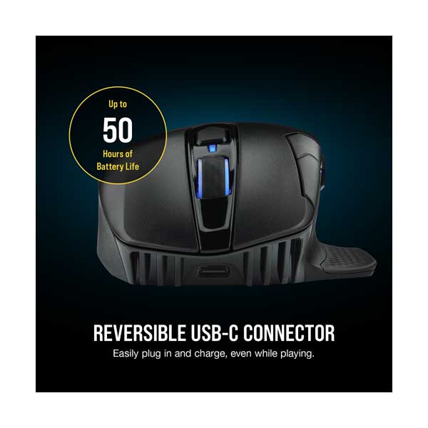 CORSAIR CH-9315411-NA Dark Core RGB Pro Wireless Gaming Mouse