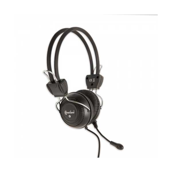 SYBA CL-CM-5023 Connectland Stereo PC Headset with Flexible Boom Microphone