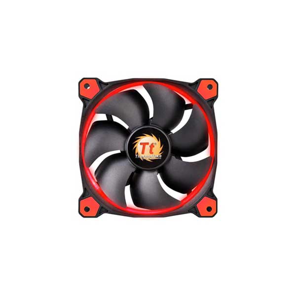 Thermaltake CL-F038-PL12RE Riing 12 High Static Pressure LED Radiator Fan (Red)