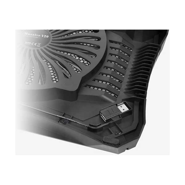 Thermaltake CL-N004-PL20BL-A Massive V20 Steel Mesh Notebook Cooler with 200mm LED Fan
