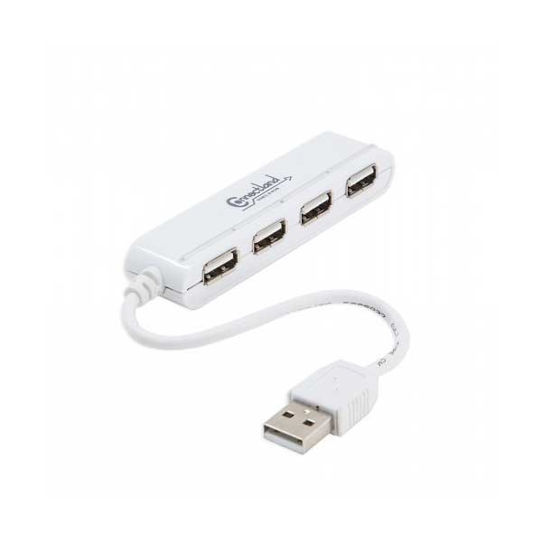 SYBA SYBA CL-U2MNHUB-4W Ultra Slim USB 2.0 4-Port Hub with ON/OFF Switch for Each Port Default Title
