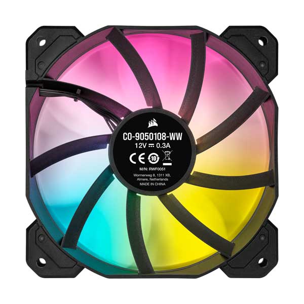 CORSAIR CO-9050108-WW 120mm iCUE SP120 RGB ELITE Performance PWM Fan - Single Pack