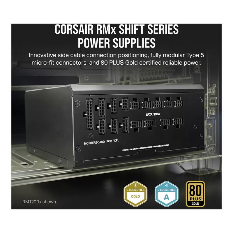 Corsair CP-9020252-NA 850W 80 PLUS Gold Fully Modular RM850x SHIFT ATX 3.0 Power Supply