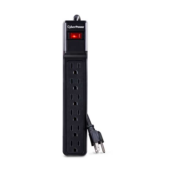 CyberPower CyberPower CSB604 6-Outlet 900 Joules Essential Surge Suppressor with 4ft Cord Default Title
