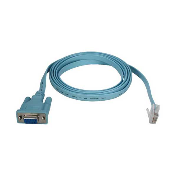 QVS CSRJ45-06 6ft RJ45 to DB9 Rollover Console Management Cable for Cisco Routers