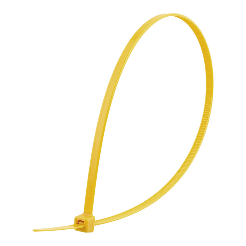 Secure Cable Ties CT-14050-YW 14" Yellow Standard Nylon Cable Tie - 100 Pack