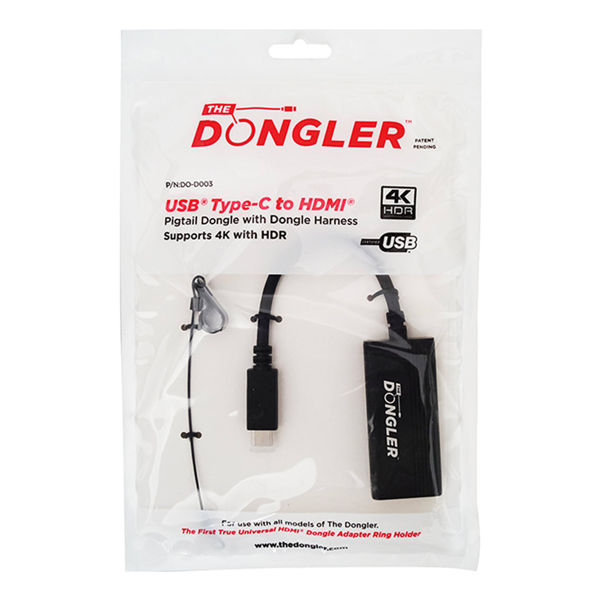 Simply45 DO-D003 The Dongler USB Type-C to HDMI 2.0b Pigtail Dongle Adapter