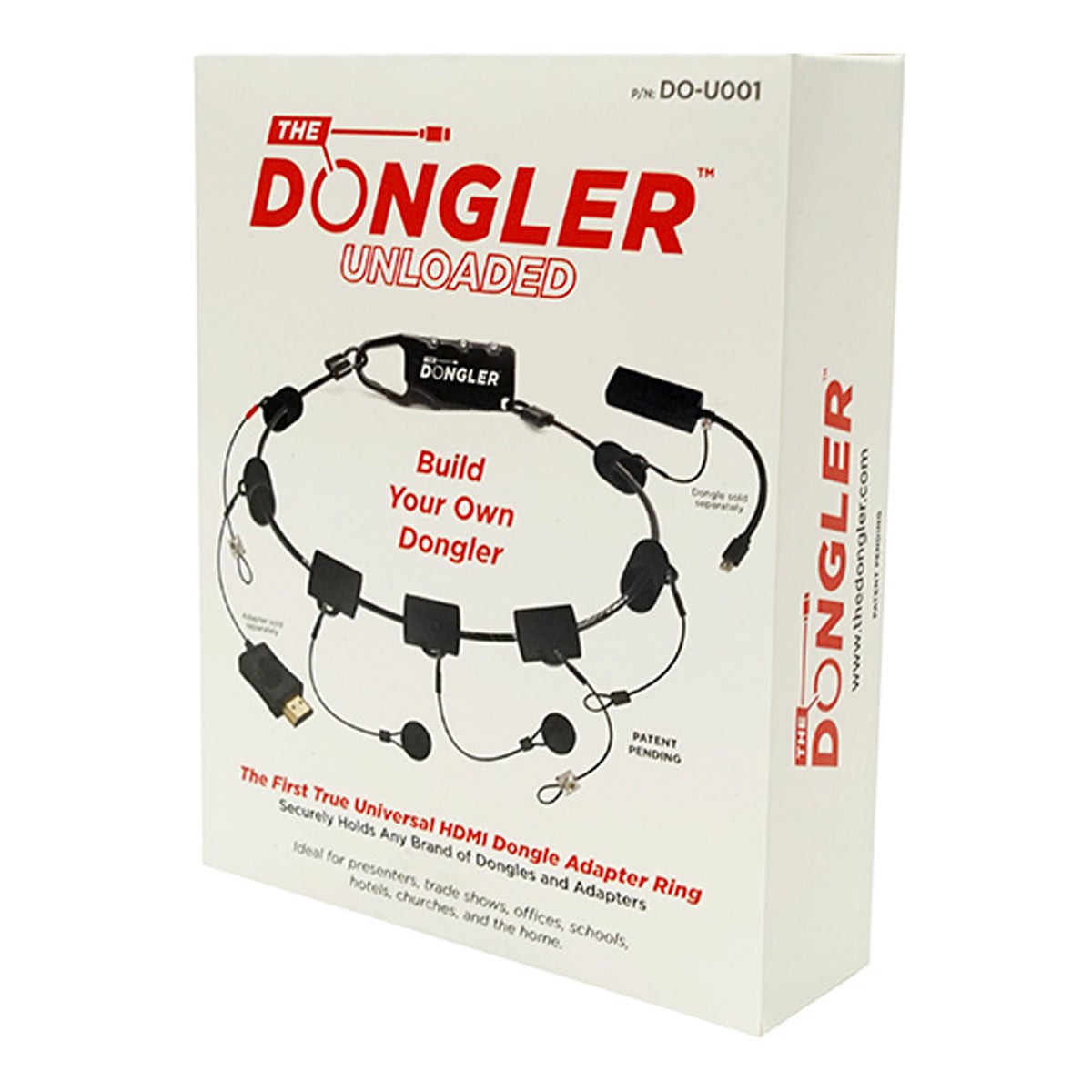 Simply45 DO-U001 The Dongler Unloaded Pigtail Dongle and Ring Holder Adapter Kit