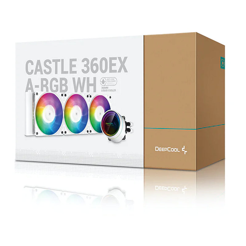 DeepCool DP-GS-H12W-CSL360EX-AR-WH A-RGB White AIO 360mm Liquid Cooling System
