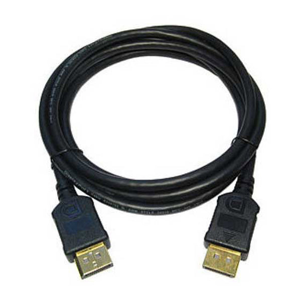 SR Components SR Components DP3 3ft 28AWG Black Male to Male DisplayPort Cable with Gold Plated Connectors Default Title
