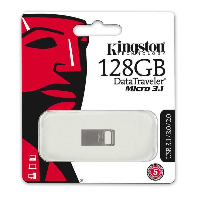 Kingston DTMC3/128GB 128GB DataTraveler Micro 3.1 Flash Drive