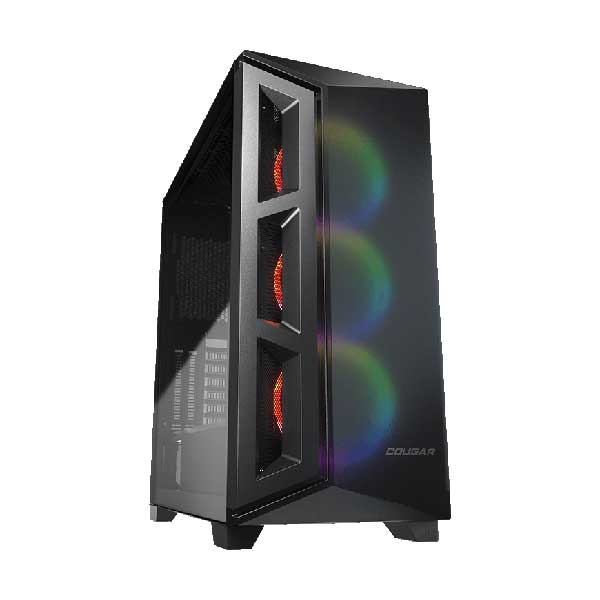 COUGAR DarkBlader X5 RGB Distinctive RGB Translucent Black Mid-Tower Case with Tempered Glass Side Panel and Superior Airflow
