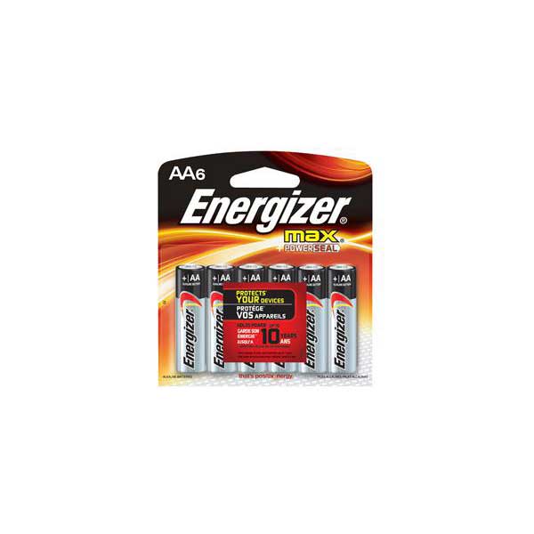 Energizer AA Cell 1.5 volt MAX Battery (6 pack)