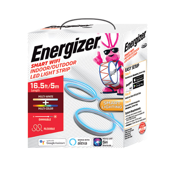 Energizer Energizer EOS2-1002-RGB 16.5ft Smart Wi-Fi Indoor/Outdoor RGB LED Light Strip Default Title
