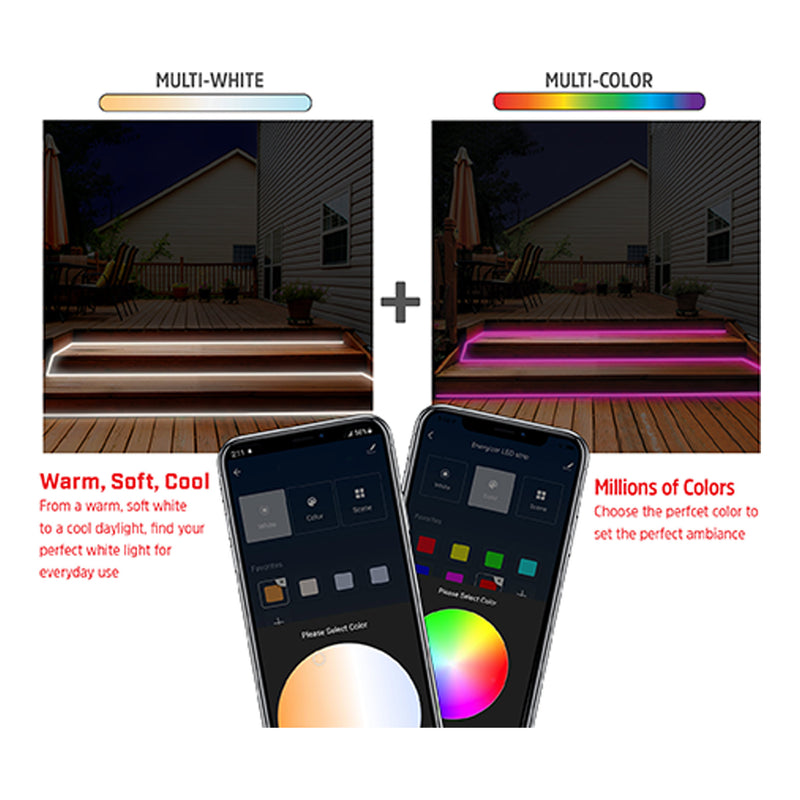 Energizer EOS2-1002-RGB 16.5ft Smart Wi-Fi Indoor/Outdoor RGB LED Light Strip