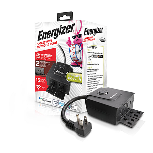 Energizer Energizer EOX3-1002-BLK 2nd Gen Smart Wi-Fi Outdoor Plug Default Title
