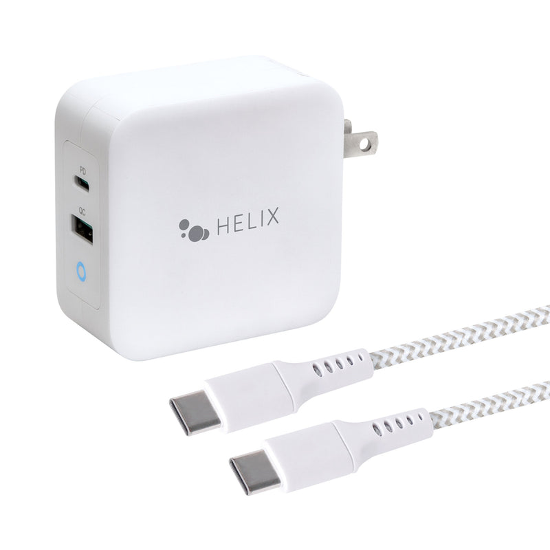 Helix ETHNBC100 100W USB-C Laptop Charger with 6ft Braided USB-C Cable