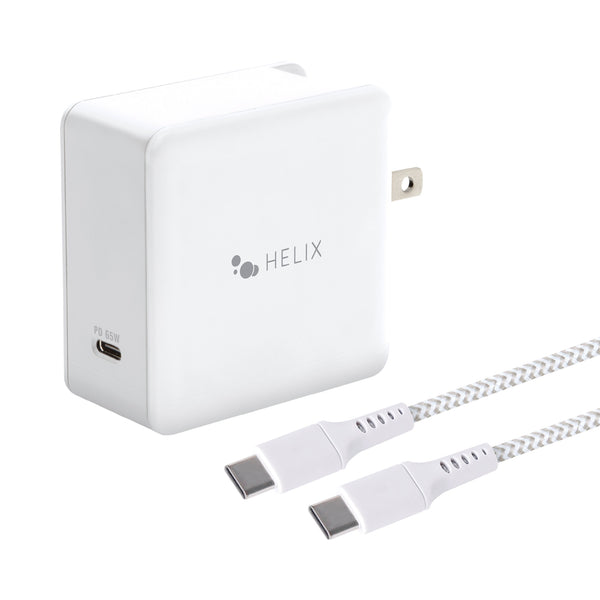 Helix Helix ETHNBC65 65W PD USB-C Laptop Charger with 6ft Braided USB-C Cable Default Title
