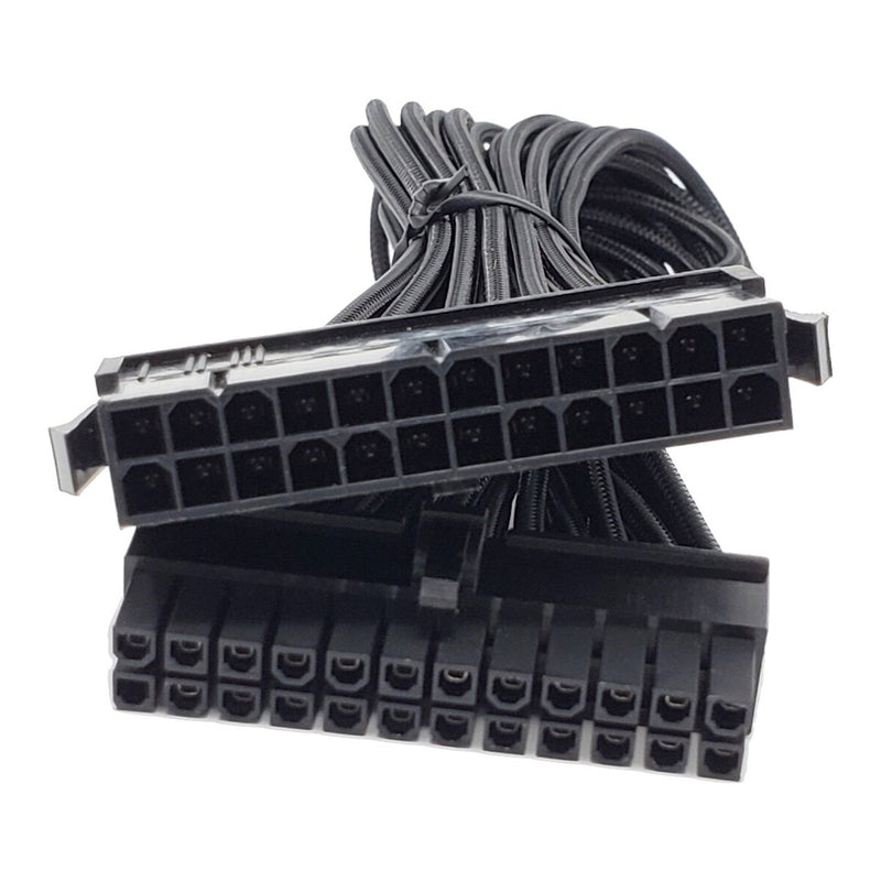 Micro Connectors F04-240BK-KIT Black Premium Sleeved PSU Cable Extension Kit