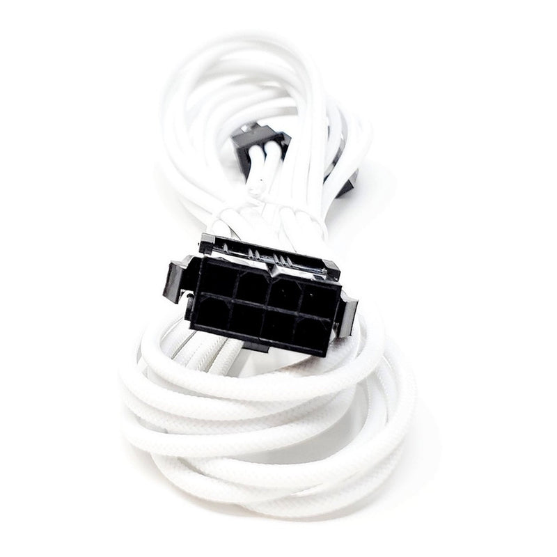Micro Connectors F04-240W-KIT White Premium Sleeved PSU Cable Extension Kit