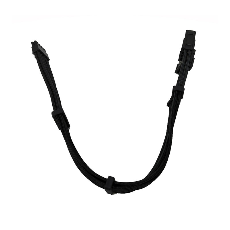 Micro Connectors F04-250BK Premium Sleeved Cable for RTX 30 Series 12-Pin to Dual 8-Pin PCIe GPU Power Extension Cable 300mm - Black